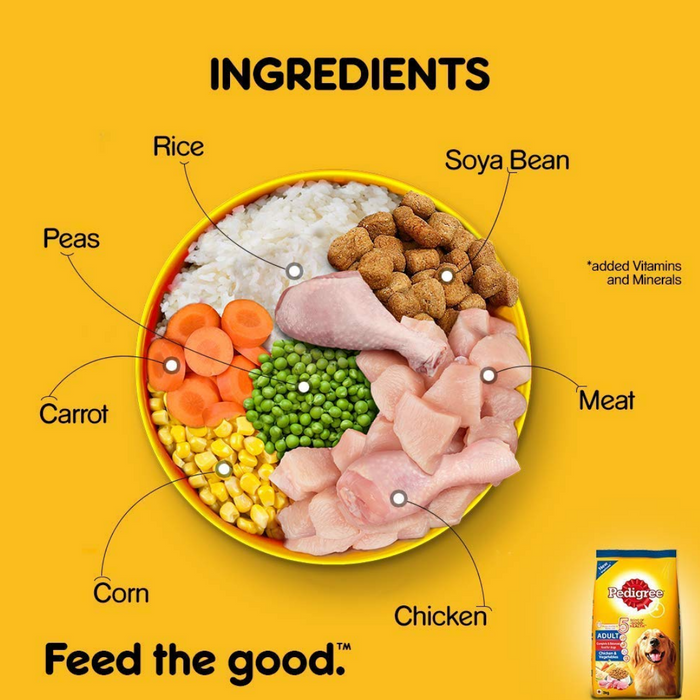 Pedigree Adult Dry Dog Food - Chicken & Vegetables