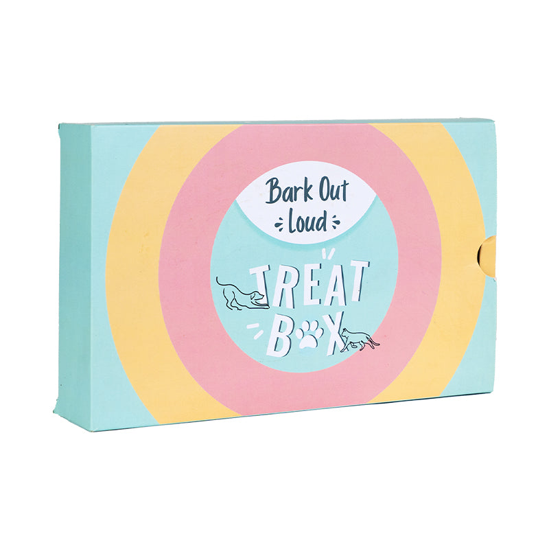 Bark Out Loud Treat Gift Box - 4 Delicious Chewstix Treats for Cats and Dogs