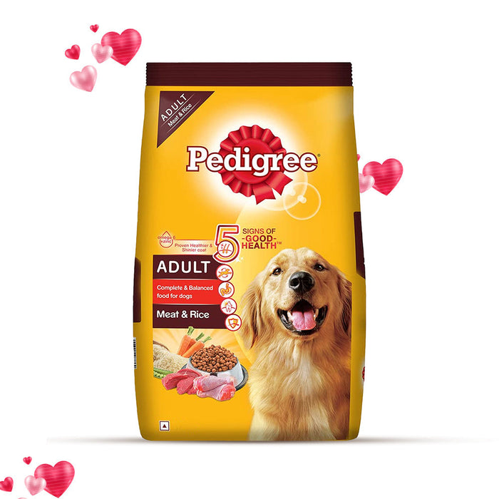 Pedigree Adult Dry Dog Food - Meat and Rice