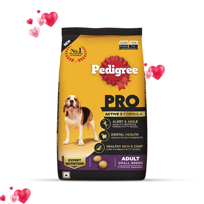 Pedigree PRO Dry Dog Food -  Adult Small Breed Dogs (9+ Months)