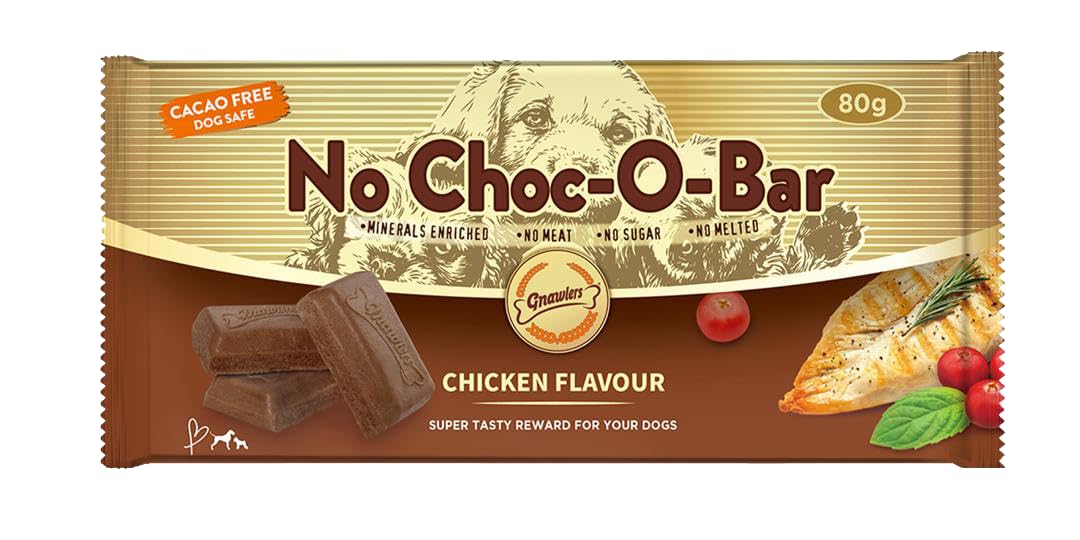 Gnawlers No Choc-O-Bar- Chicken Flavour - 80g