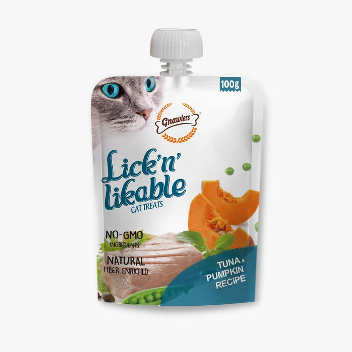 Gnawlers Lick n Lickables ( Tuna & Pumpkin ) Recipe - 100g