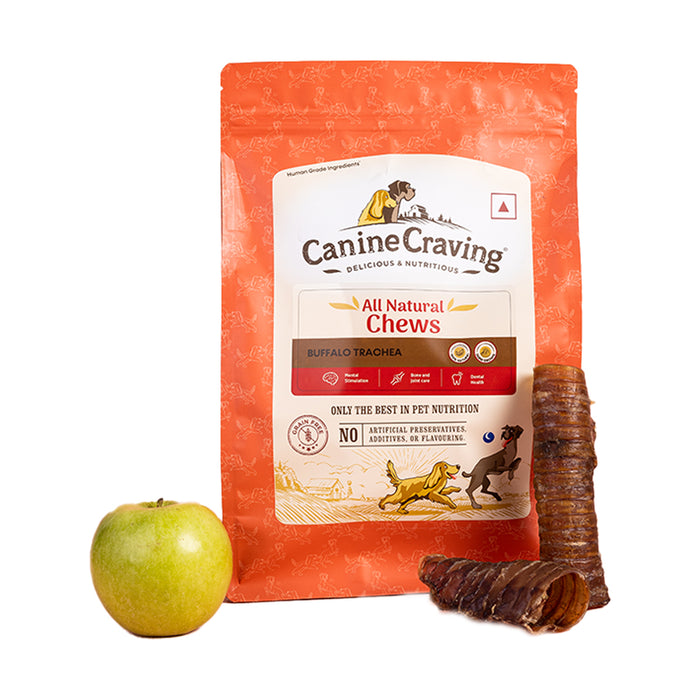 Canine Craving Dog Treats - Trachea Chew - Buffalo (1pc)