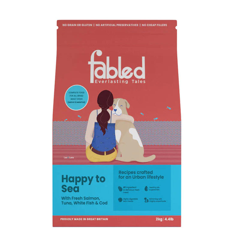 Fabled Dry Dog Food - Happy to Sea for Adult Dogs (all breeds)