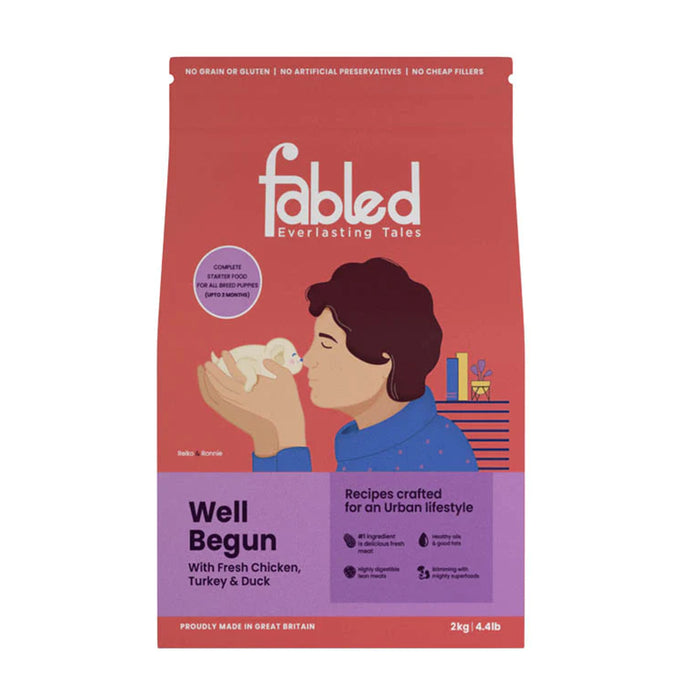Fabled Dry Dog Food - Well Begun Starter for all breed puppies (Upto 3 months)