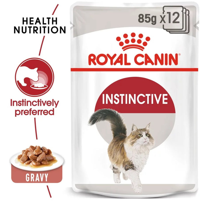 Royal Canin Instinctive Adult Gravy Wet Cat Food (85g x 12 Pouches)
