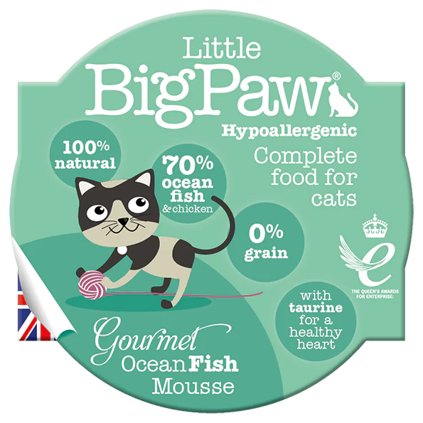 Little BigPaw Wet Cat Food - Gourmet Duck Mousse - Pack of 8 (8 x 85 gms)