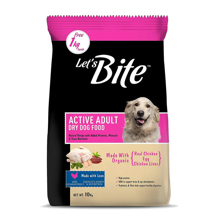 Let's Bite Dry Dog Food for Active Adult