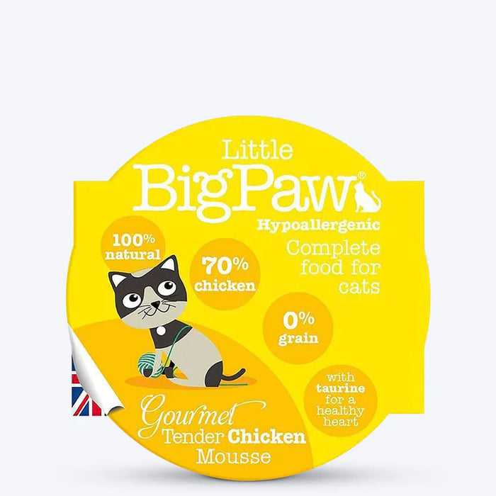 Little BigPaw Wet Cat Food - Gourmet Chicken Mousse - Pack of 8 (8 x 85 gms)