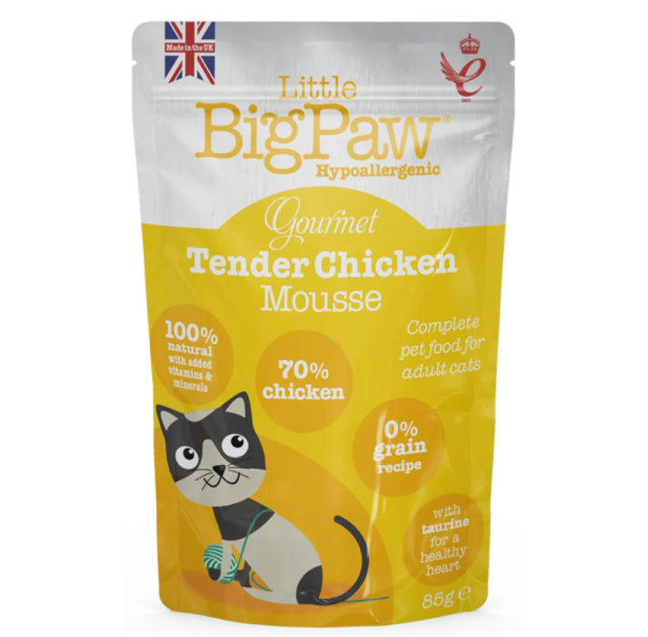 Little BigPaw Wet Cat Food - Gourmet Chicken Mousse - Pack of 12 (12 x 85 gms)