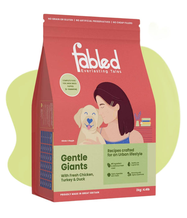 Fabled Dry Dog Food - Gentle Giants Puppy Large Breed Recipe - (250g)