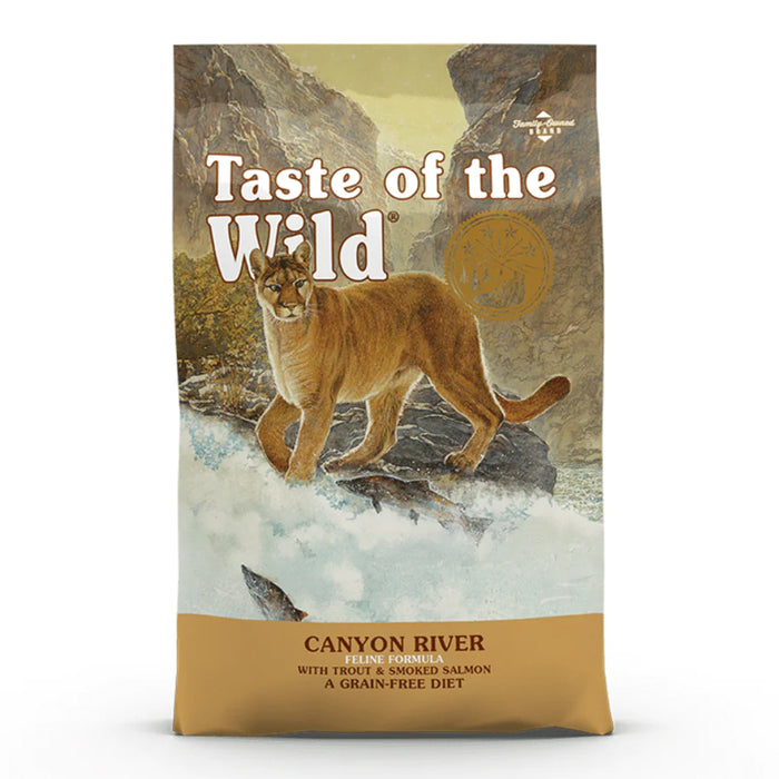 Taste of the Wild Cat Food for Kittens & Adults - Canyon River with Trout & Smoked Salmon