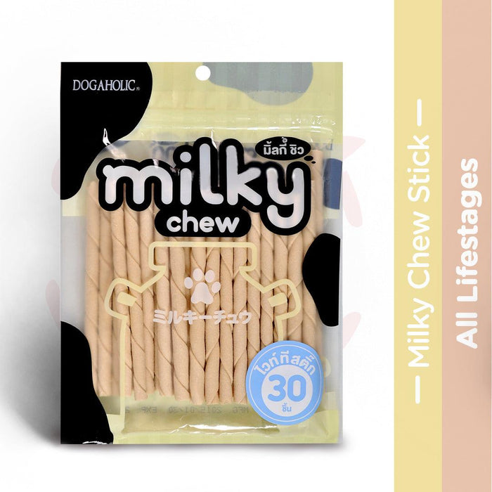 Dogaholic Dog Treats - Milky Chew Stick Style