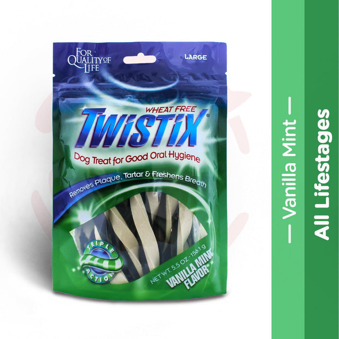 Twistix Dog Treats - Vanilla Mint Large