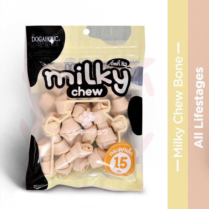 Dogaholic Dog Treats - Milky Chew Bone Style