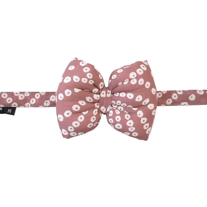 Mutt Of Course Bow Tie for Dogs - Salmon Dotty