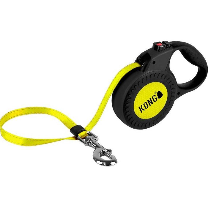 Kong Retractable Reflective Leash for Dogs - Neon Yellow (5m)