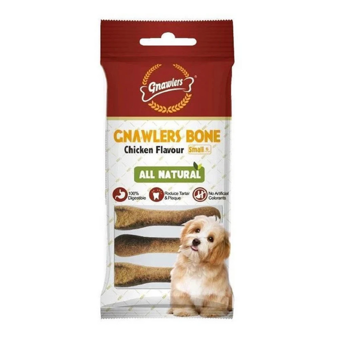 Gnawlers Dog Treats - Dog Bone Chicken Flavour