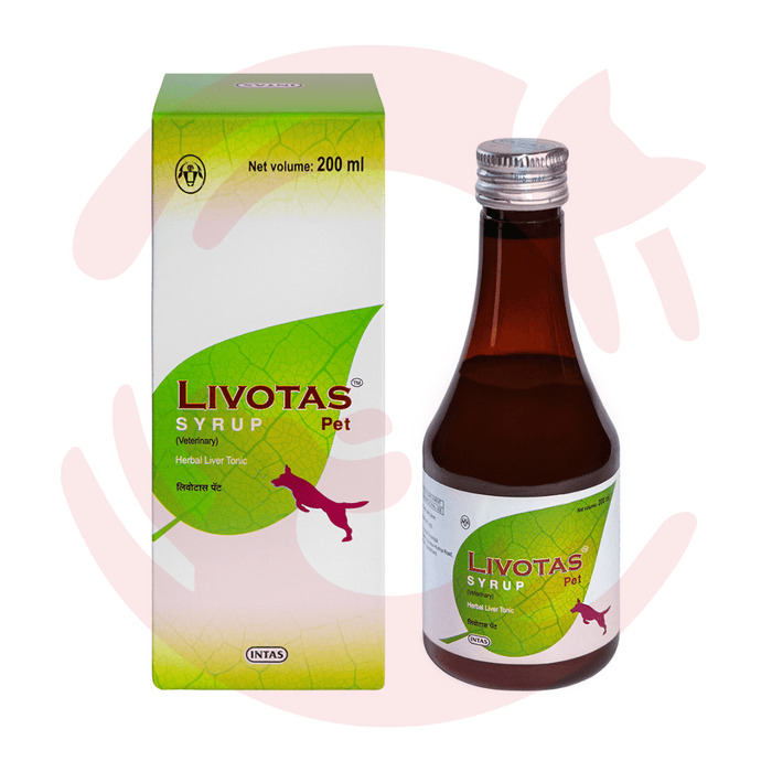 Intas Supplement for Dogs - Livotas Pet Syrup for Liver Health (200ml)