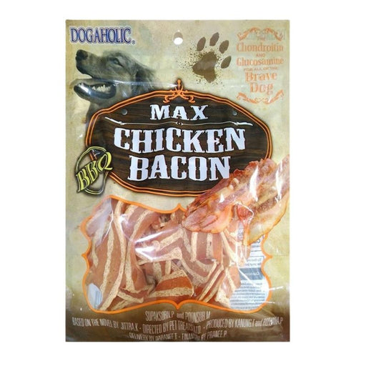 Dogaholic Dog Treats - Max Chicken Bacon Strips BBQ (130g)