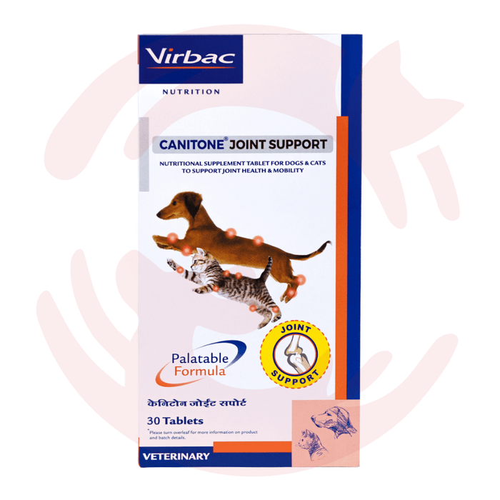 Virbac Supplement for Dogs & Cats - Canitone Joint Support (30 tabs)