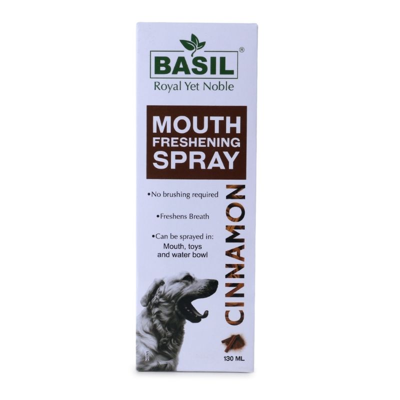 Basil Mouth Freshening Spray for Dogs - Cinnamon (130ml)