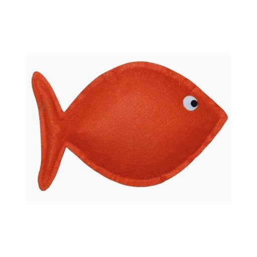 Hriku Cat Toys - Fish Toy with Catnip (Orange)