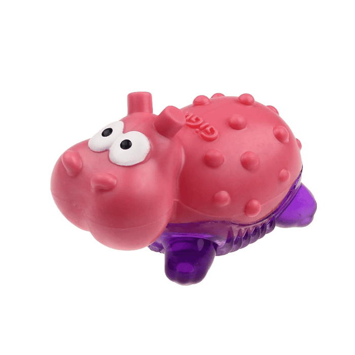 GiGwi Dog Toys for Puppies and Small Dogs - Suppa Puppa Hippo (flat)