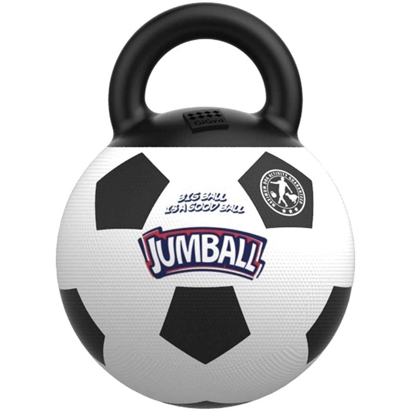 GiGwi  Dog Toys - Jumball Soccer Ball with Rubber Handle
