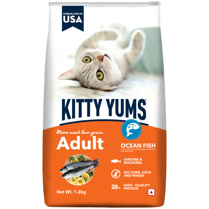 Kitty Yums Dry Cat Food - Ocean Fish