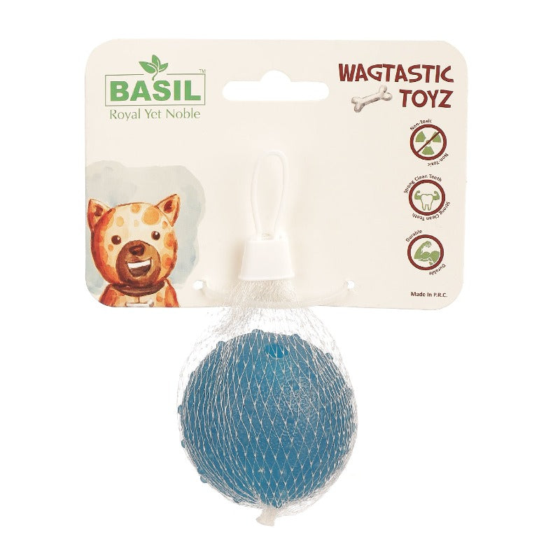 Basil Dog Toys - Rubber Ball with Bell