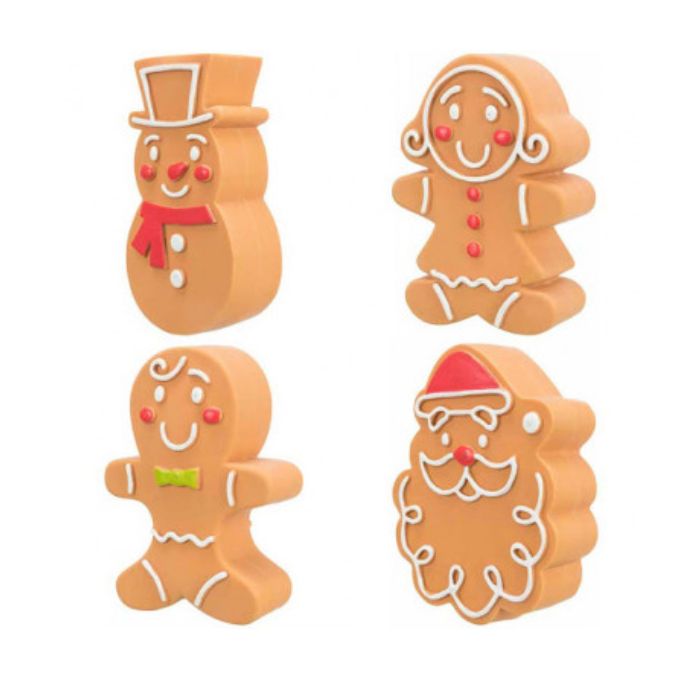 Trixie Dog Toys - Gingerbread Figures (Pack of 1 - Assorted) (Limited Christmas Edition)