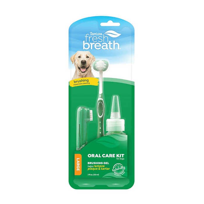 TropiClean - Fresh Breath Oral Care Kit for Dogs