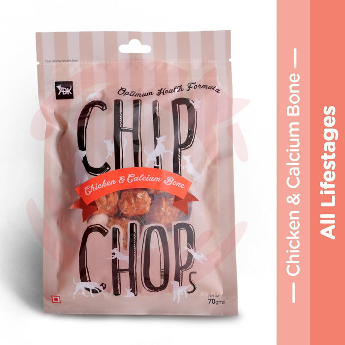 Chip Chops Dog Treats - Chicken & Calcium Bone