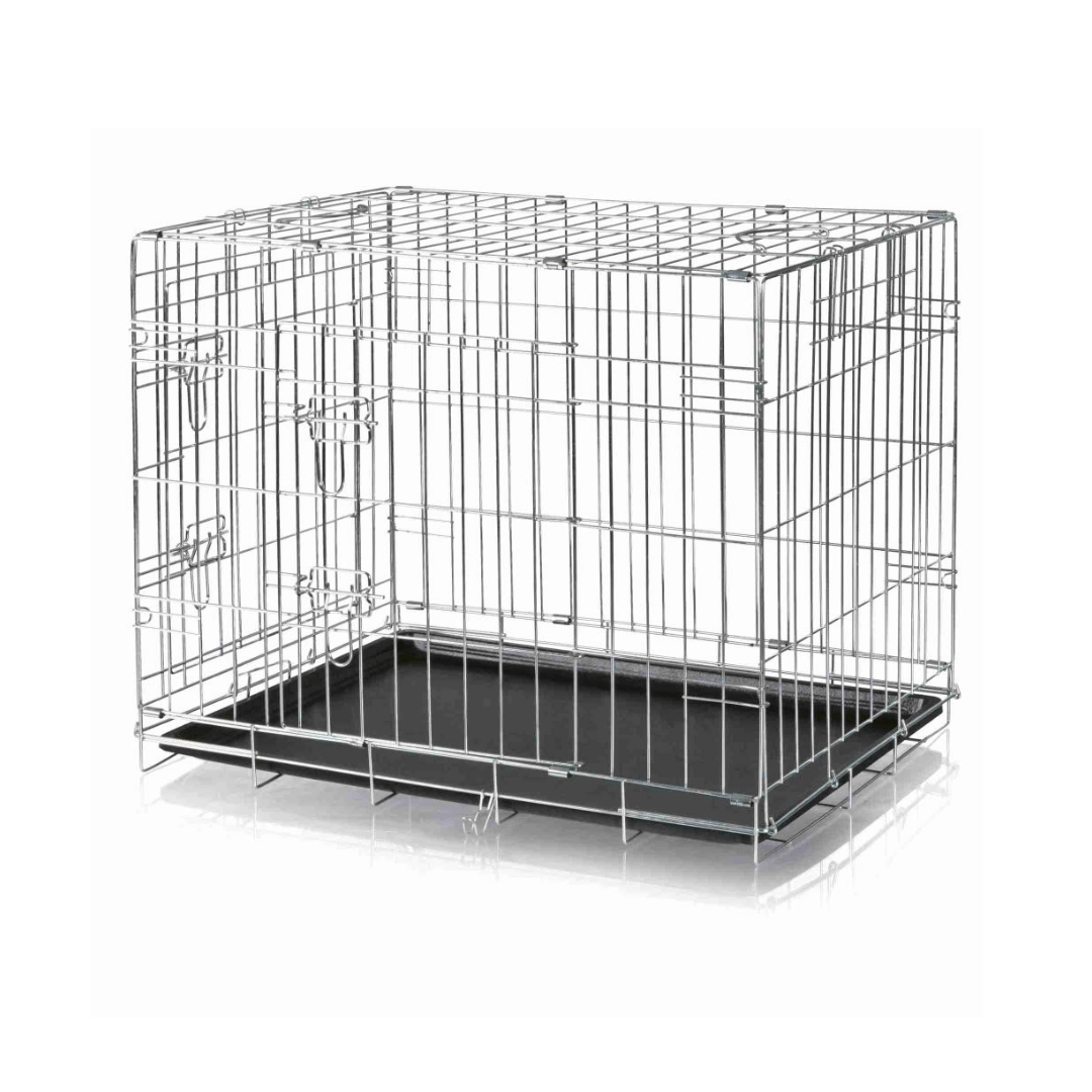 Trixie Home & Transport Kennel For Pets - Wire Mesh with Two Doors