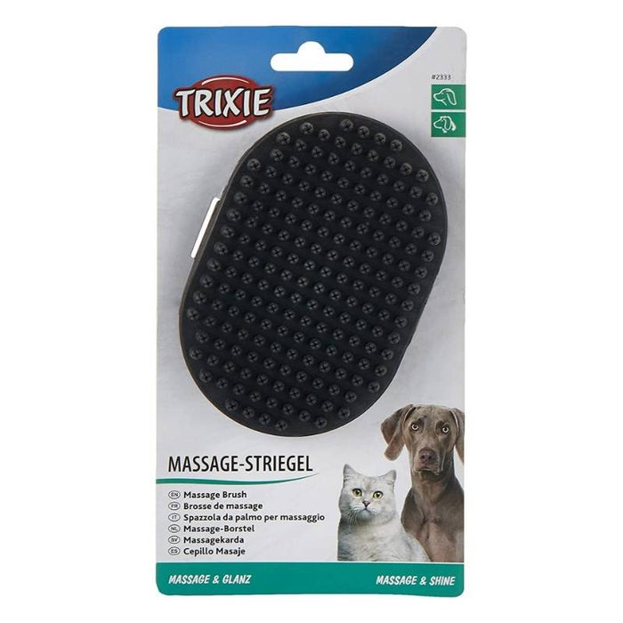 Trixie Deshedding Massage Brush For Dogs & Cats