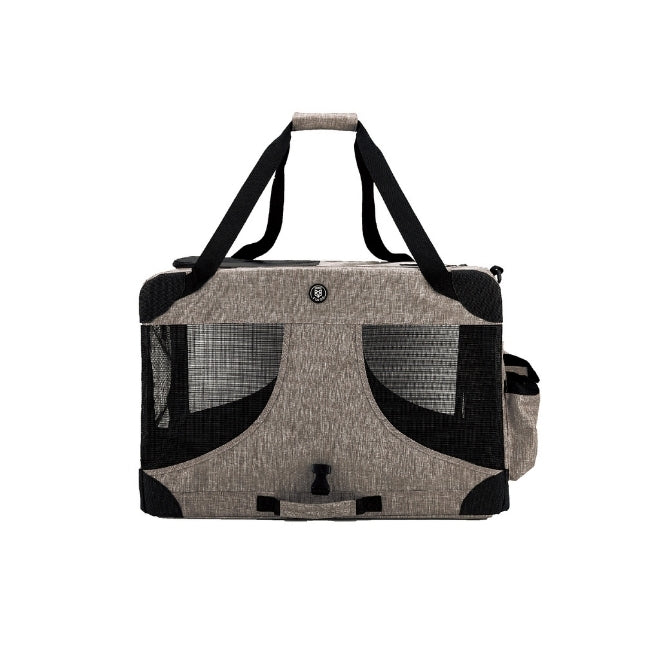 FOFOS Comfort Premium Outdoor Pet Carrier For Cats & Dogs - Grey