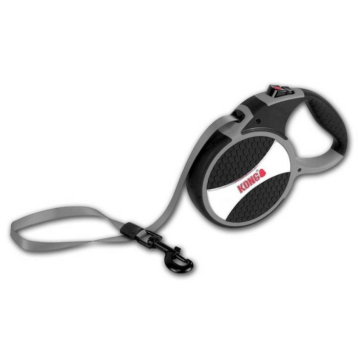 Kong Retractable Leash for Dogs - Explore Grey 7.5m (Large)