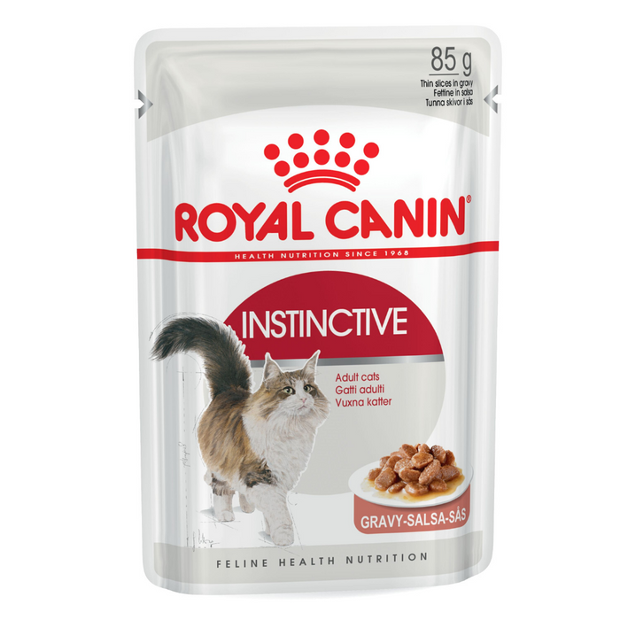 Royal Canin Instinctive Adult Gravy Wet Cat Food (85g x 12 Pouches)