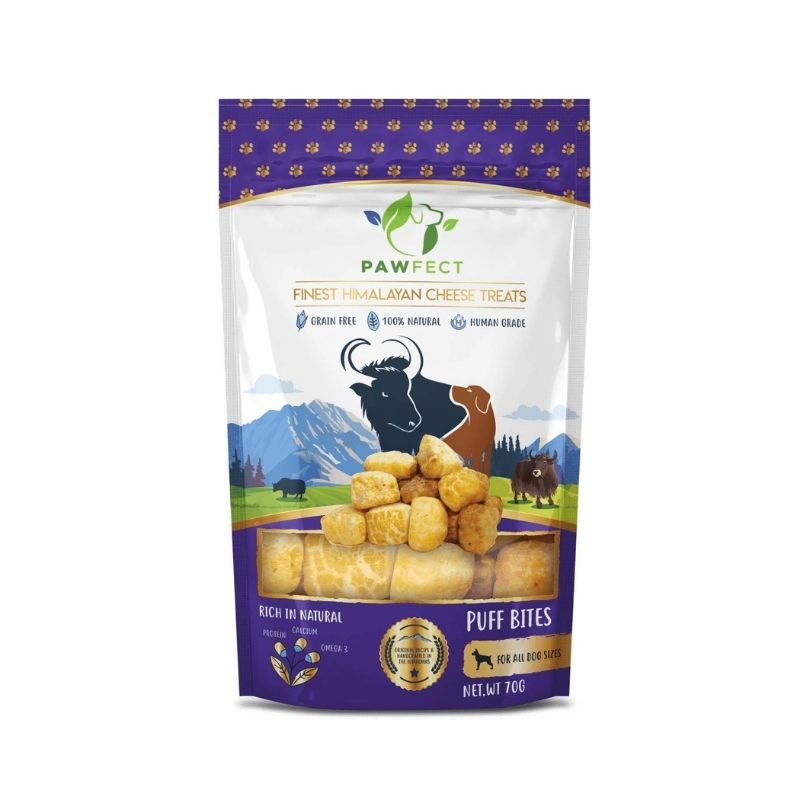 Pawfect Dog Treats - Himalayan Cheese Puff Bites (70 g)