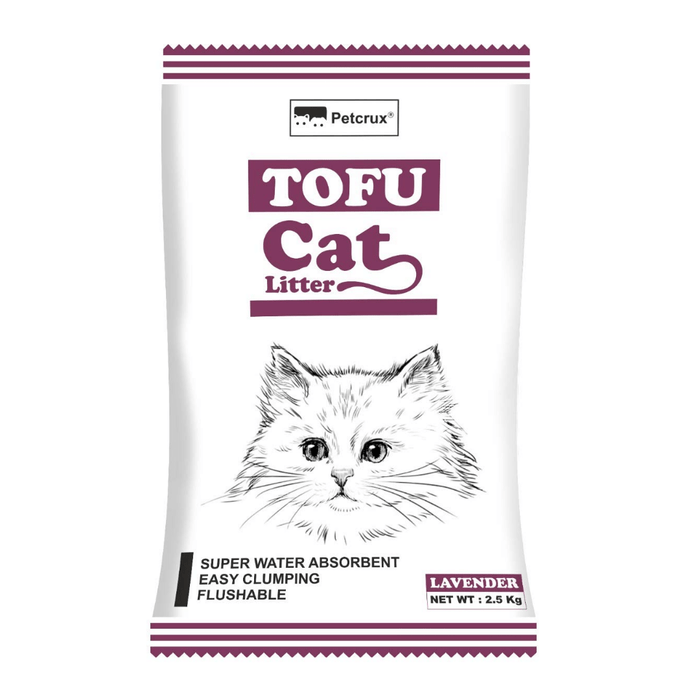 Petcrux Natural Tofu Cat Litter - Lavender (2.5kg)