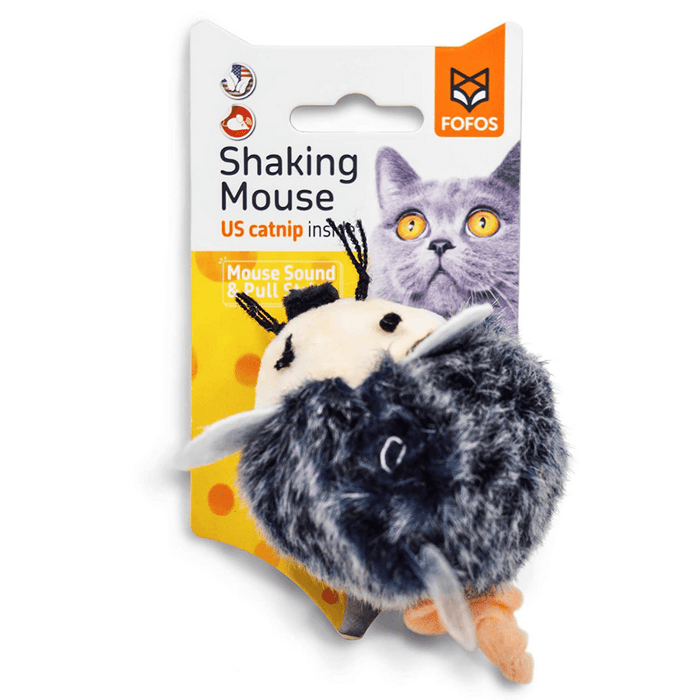 FOFOS Cat Toy - Pull String & Sound Chip Mouse
