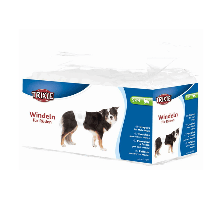 Trixie Disposable Diaper for Male Dogs - Pack of 12