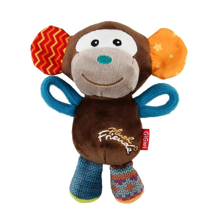 GiGwi Plush Friendz with squeaker - Monkey