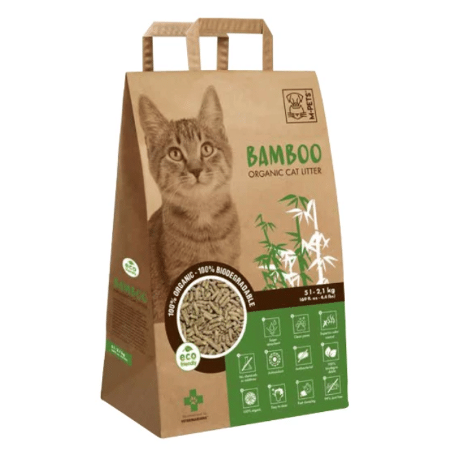 M-Pets Bamboo Organic Cat Litter - 2.1Kg