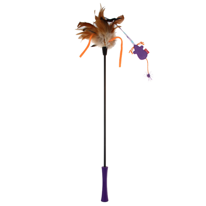 GiGwi Cat Toys - Cat Wand 'Feather Teaser' - Mouse