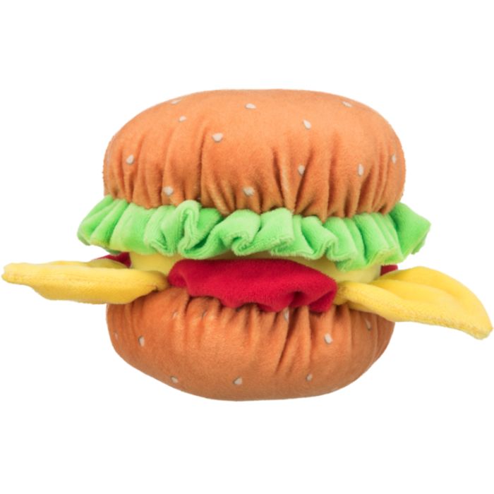Trixie Plush Dog Toys - Burger for Small Breeds