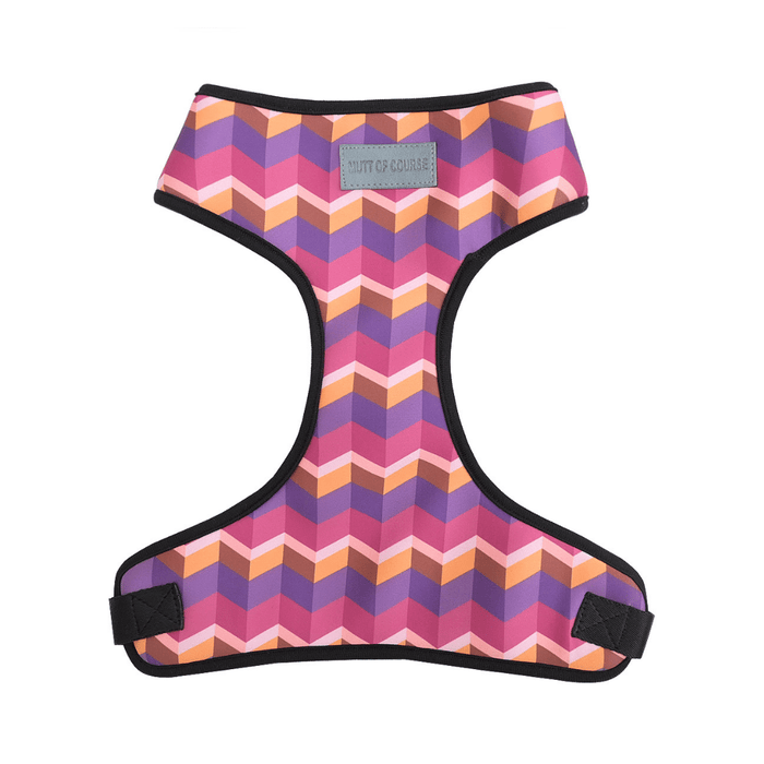 Mutt Of Course Chest Harness for Dogs - Geometrical Dark