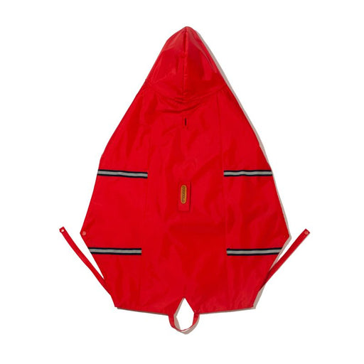 PetWale Raincoats with Reflective Strips for Dogs - Red