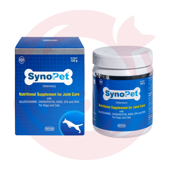 Intas Supplement for Dogs & Cats - Synopet Nutitonal Supplement For Joint Care (120g)